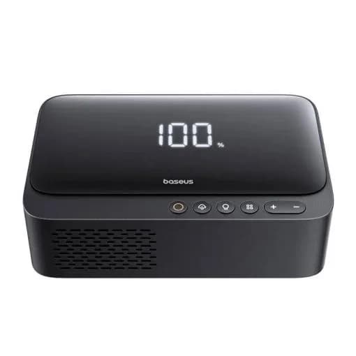 STARTER auto Baseus Super Energy 4 in 1, pornire baterie auto 600A, power bank 6000mAh, lanterna, 150 psi putere umblare cauciuc, 1 x USB Type-C, 1 X USB, negru "C00245902111-00" - 6932172654351