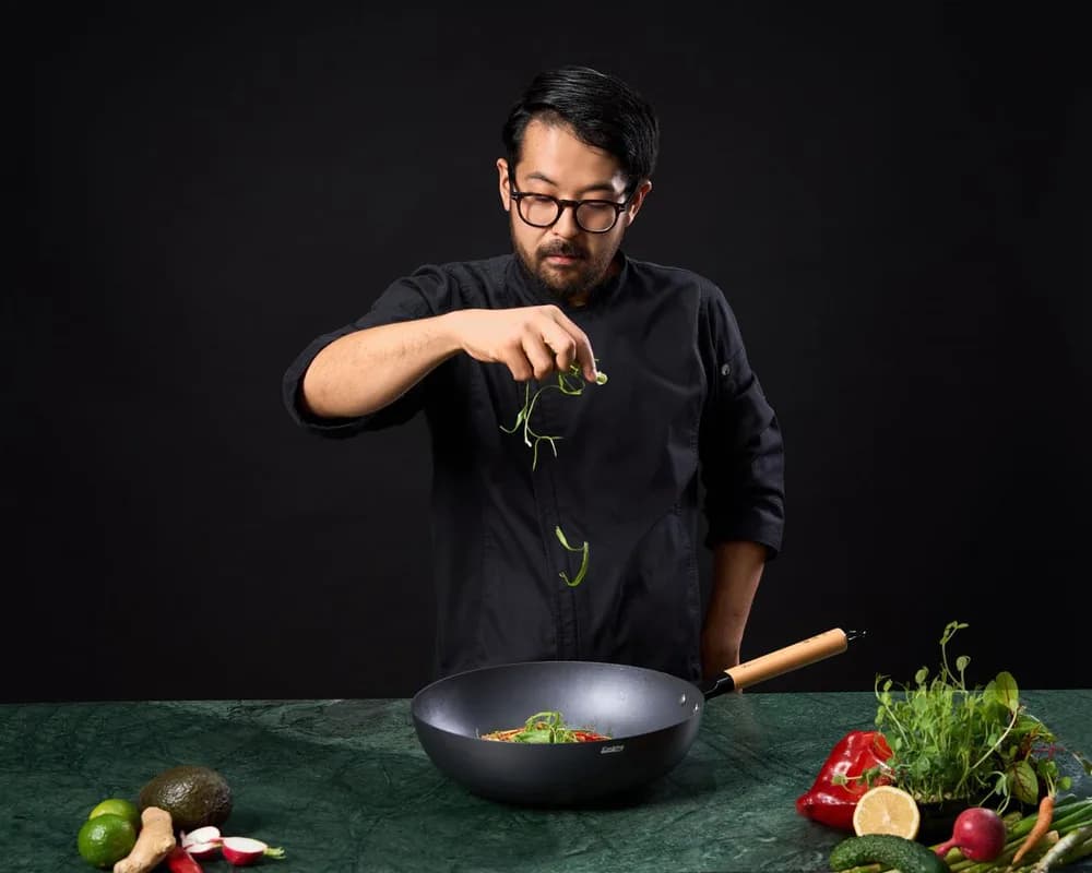 TIGAIE WOK 32X9 CM, RIKITO WATANABE, SAMURAI GOURMET, COOKING BY HEINNER — miniatură