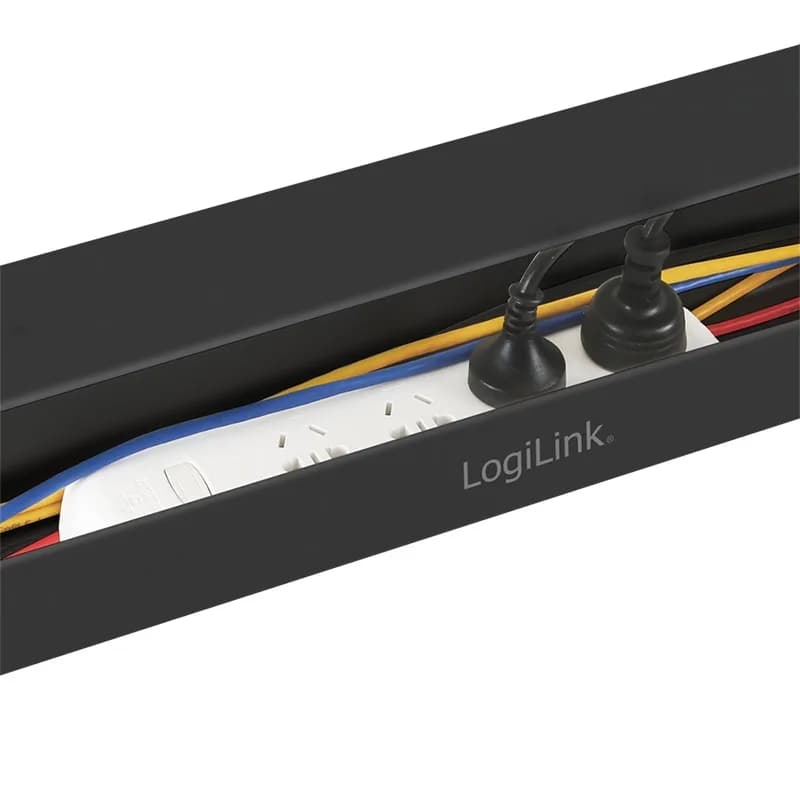 ORGANIZATOR cabluri LOGILINK, pentru gestionare cabluri, din otel, black, "KAB0070" — miniatură
