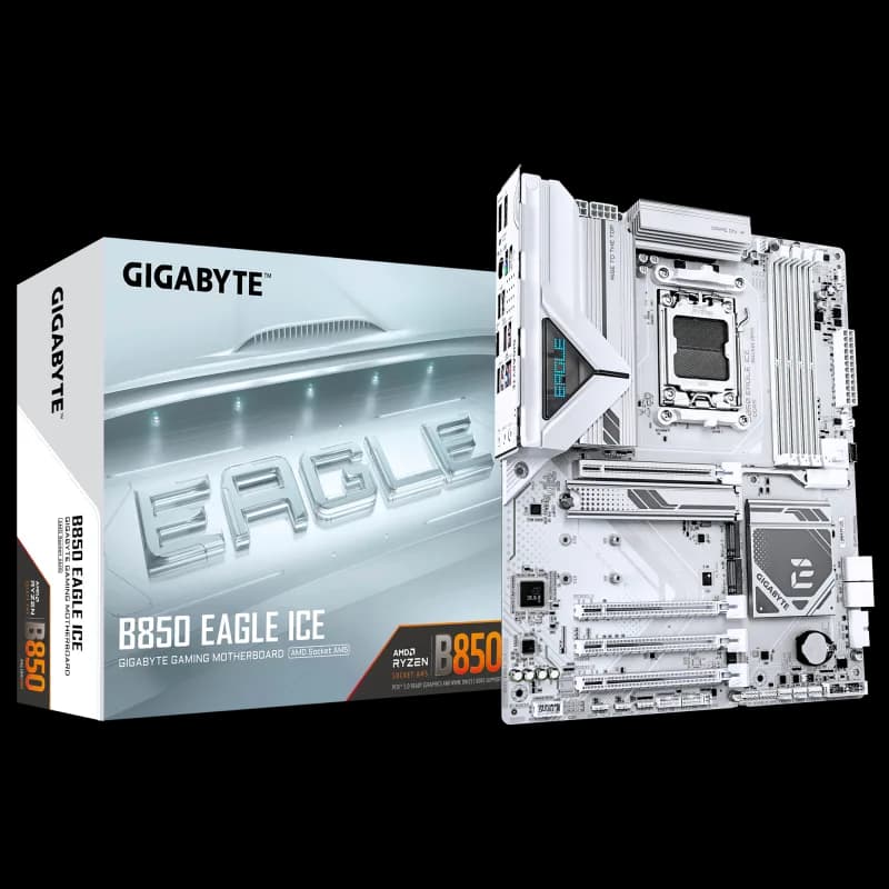 Placa de baza Gigabyte B850 EAGLE ICE, Socket AM5, DDR5, ATX