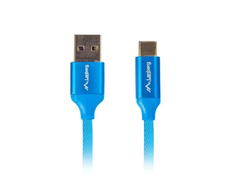 Cablu USB-C(M) USB-A(M) 2.0 1,8 m albastru QC 3.0 Premium