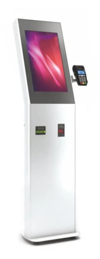 Totem de interior ZS, ZSV24N-SBB, pentru display 24'', cititor de cod de bare, suport POS si imprimanta termica incluse