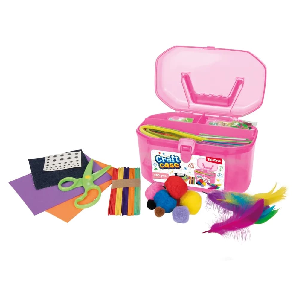Servieta cu accesorii craft, 200 piese/set - Toi-Toys — miniatură