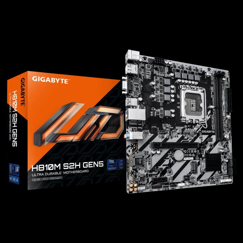 Placa de baza Gigabyte H810M S2H GEN5, Socket 1851, DDR5, Micro-ATX