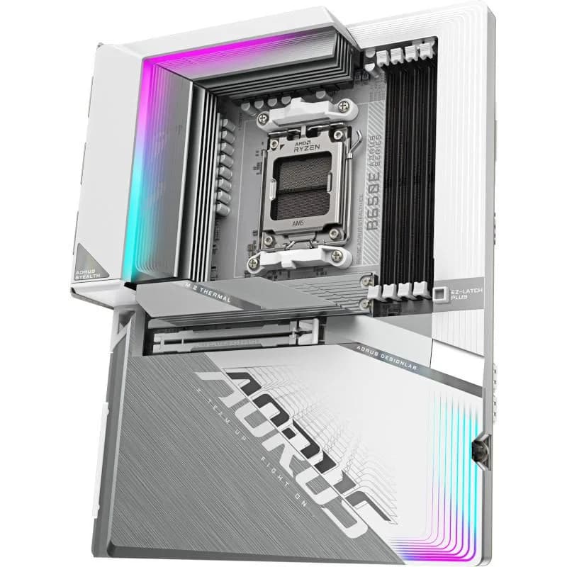 Placa de baza Gigabyte B650E AORUS STEALTH ICE, Socket AM5, DDR5, ATX — miniatură