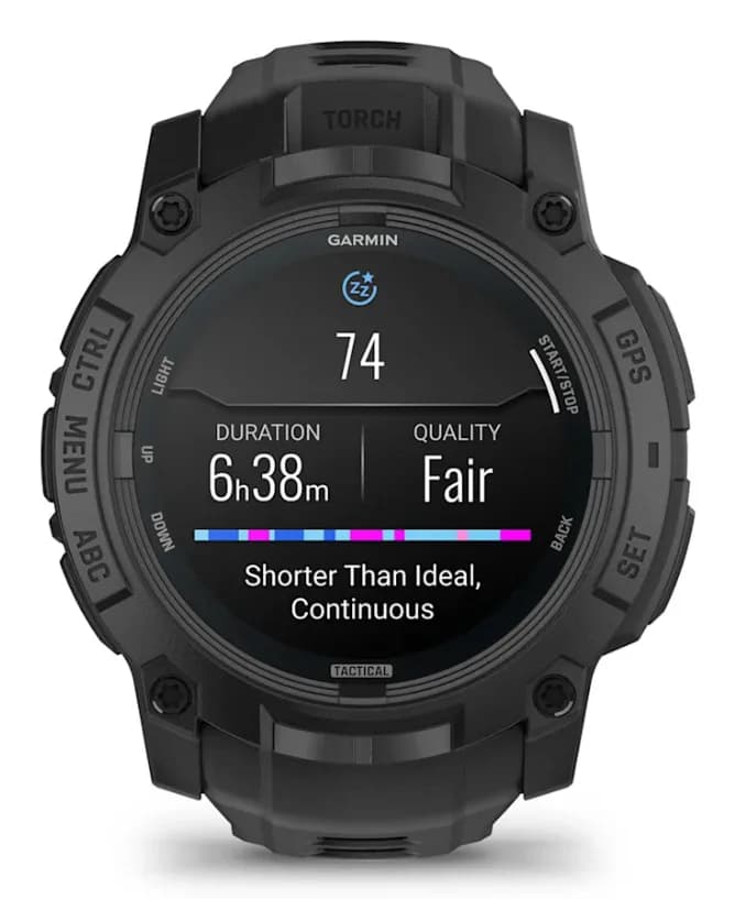 Smartwatch Instinct 3 50 mm AMOLED Tactical Edition Black with Black Band "010-03020-50" — miniatură
