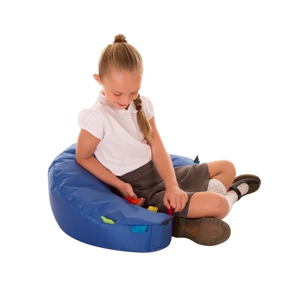 Scaun de suport senzorial cu etichete tactile – 70cm x 50cm x 25cm — miniatură
