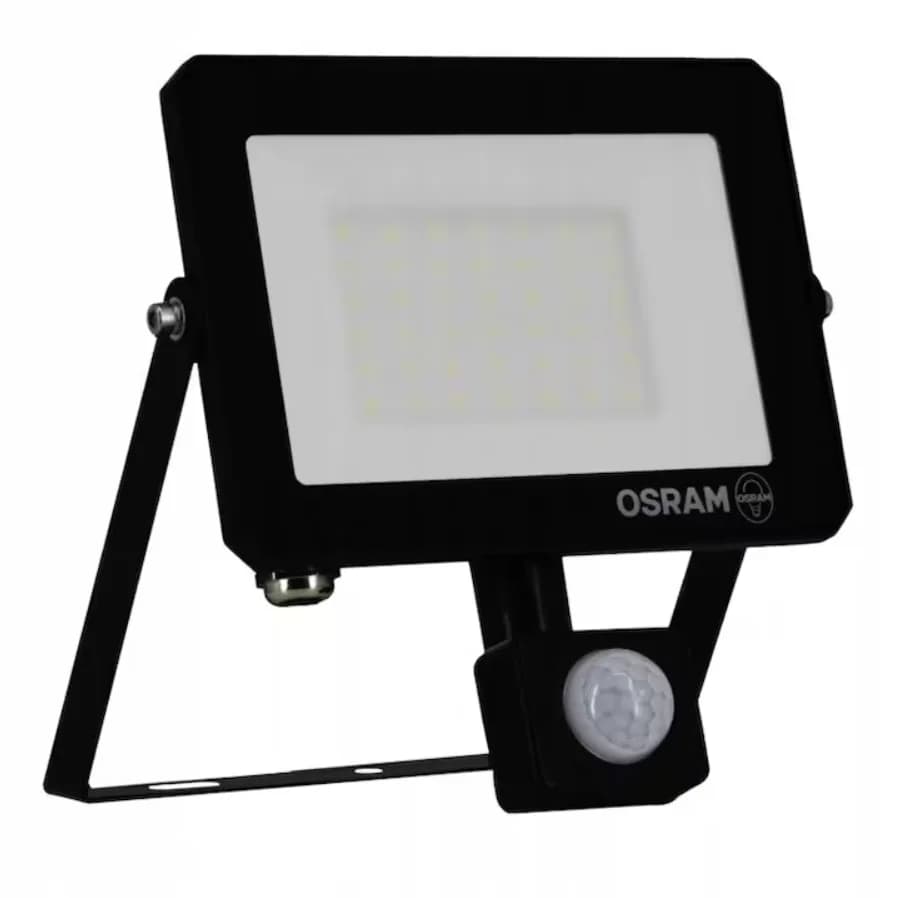 Proiector LED cu senzor de miscare si lumina Osram LUX, 30W, 220-240V, 2700 lm, lumina neutra (4000K), IP65, Negru