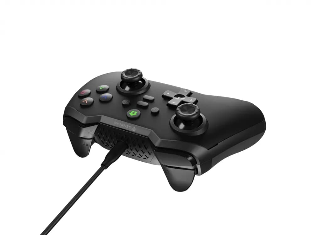 Controller cu fir Genesis Mangan 300, interfata USB, 19 butoane, negru — miniatură