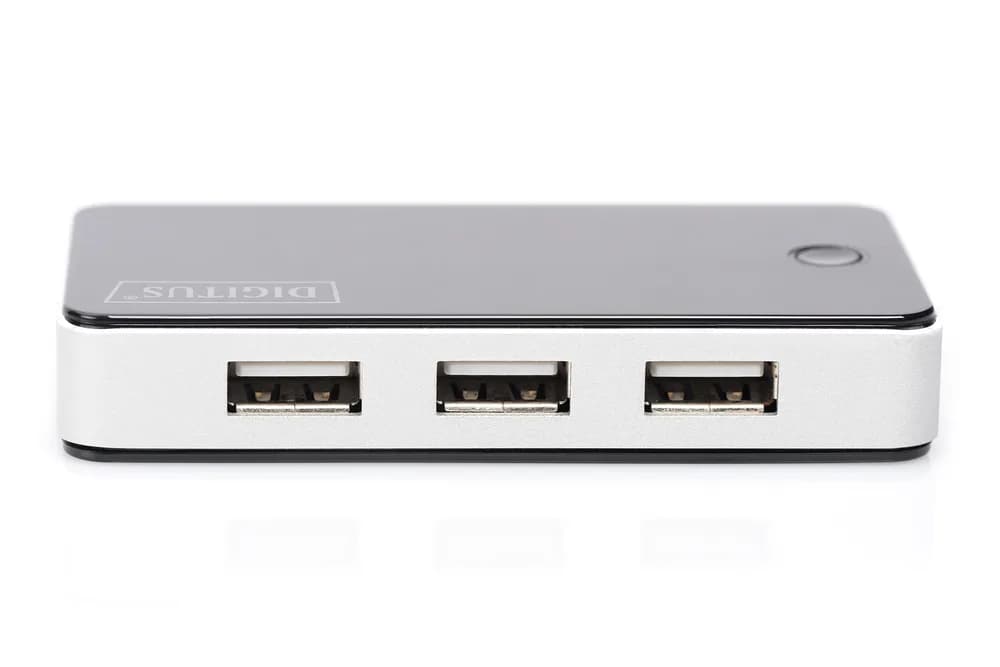Digitus 7-Port USB 2.0 Hub Active/bk "DA-70222" — miniatură
