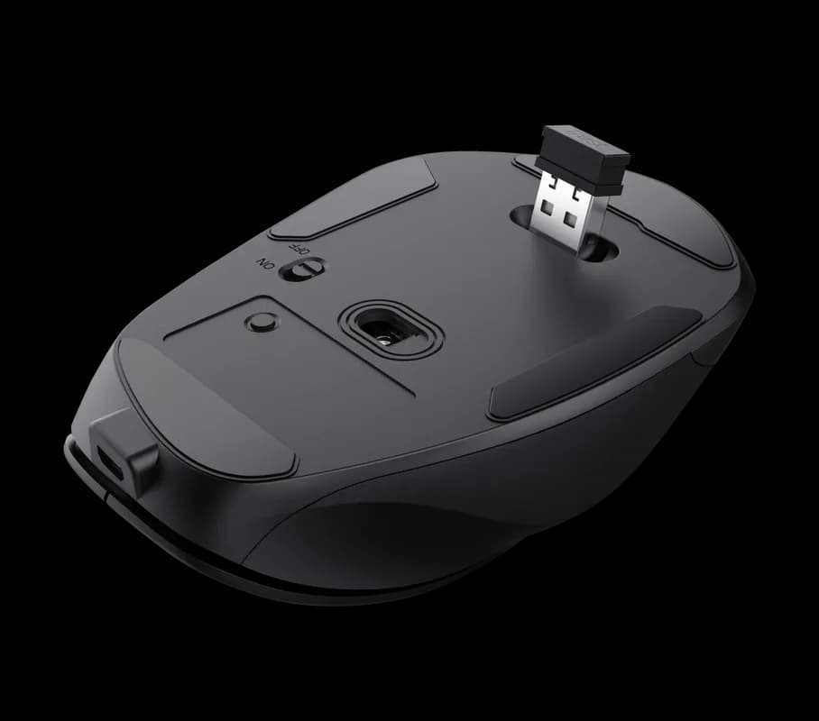 Mouse Wireless TRUST Fyda, 2400 dpi, Negru — miniatură