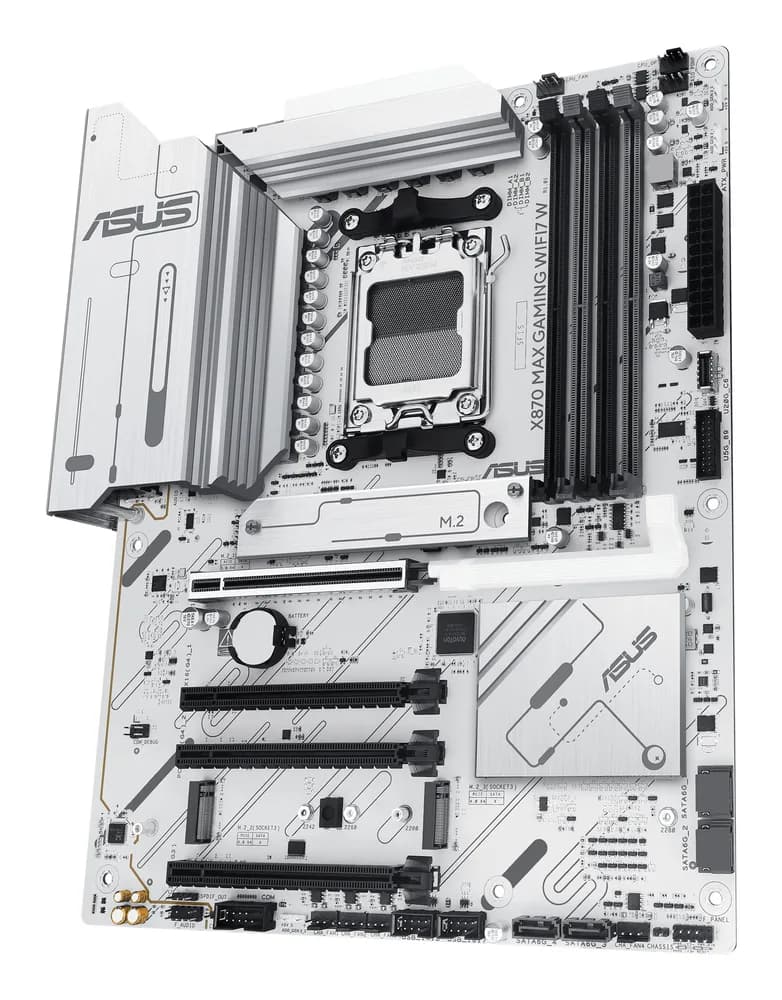 Placa de baza ASUS X870 MAX GAMING WIFI7 W, AMD X870, AM5, ATX, DDR5 "90MB1LZ0-M0EAY0" — miniatură