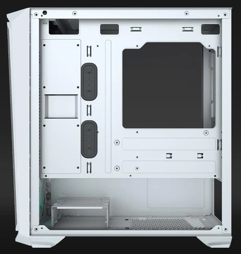 Carcasa Aqirys Wezen Midi Tower White RGB — miniatură
