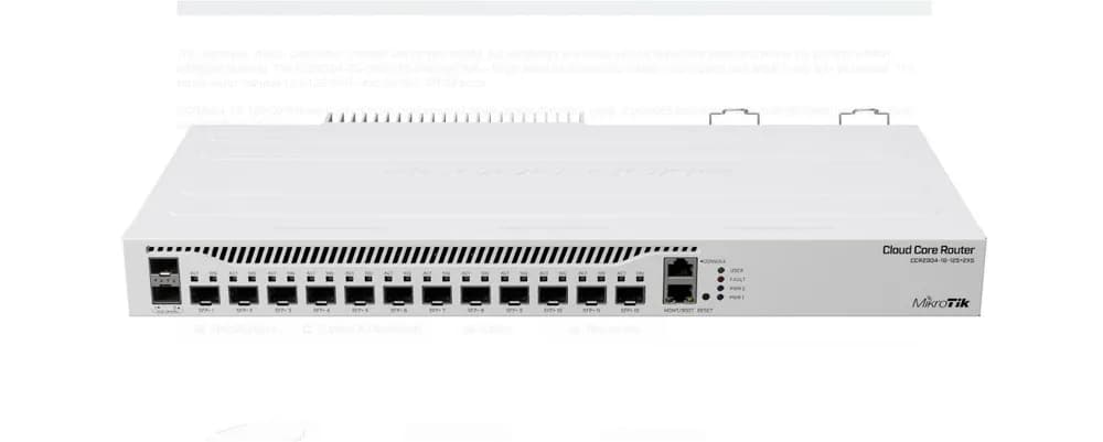 MikroTik Router de retea, CCR2004-1G-12S+2XS; Procesor: 1700 MHz, RAM: 4 GB, 128Mb NAND, RouterOS v7, interfata: 1 x 10/100/1000, 12 x SFP+, 2 x 25G SFP28, 2 x ventilatoare, consum maxim: 49W, dimensiuni: 443 x 224 x 44 mm. — miniatură