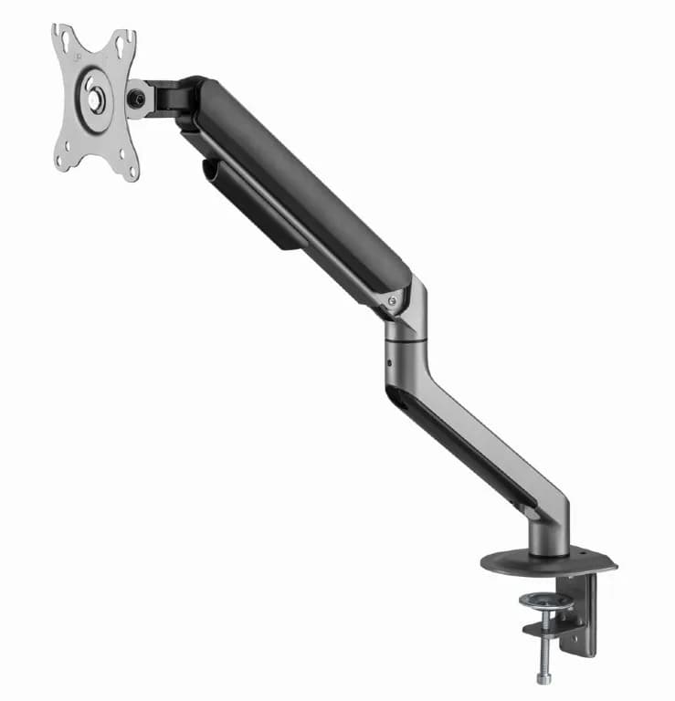 SUPORT de birou Gembird, pt 1 TV/monitor plat, diag. max 17-32 inch, rotatie, inclinare, pivotare, max 9 kg, space-grey, "MA-DA1-05" — miniatură