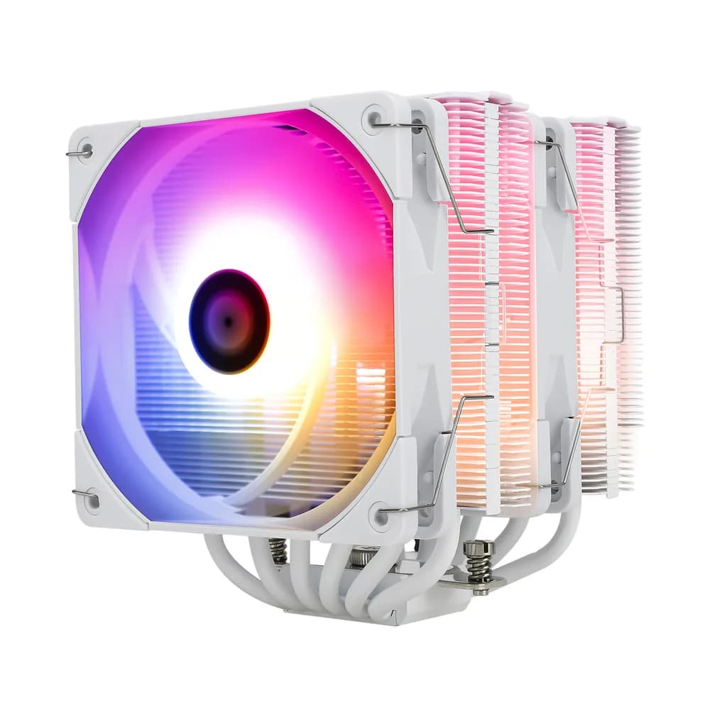 COOLER Thermalright "Peerless Assassin 120 White ARGB" dual tower,skt. Intel si AMD, racire cu aer, vent. 2 x 120mm, 1550 rpm, 6 heatpipes, inaltime 157mm, ARGB,"Peerless Assassin 120 White ARGB" — miniatură