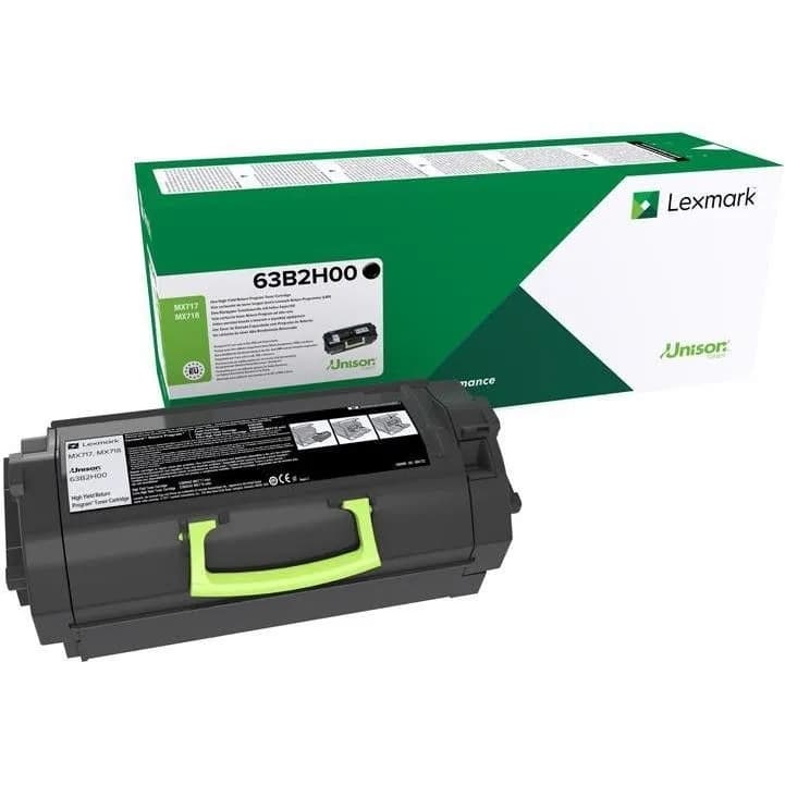 Toner Original Lexmark Black, 63B2H00, pentru MX717|MX718, 25K"63B2H00"