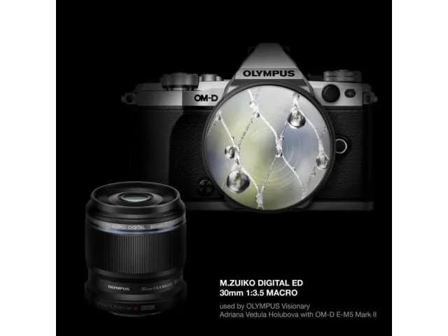 CAMERE foto - accesorii Olympus M.ZUIKO DIGITAL ED 30mm 1:3.5 Macro / EM-M3035 BLK "V312040BW000"