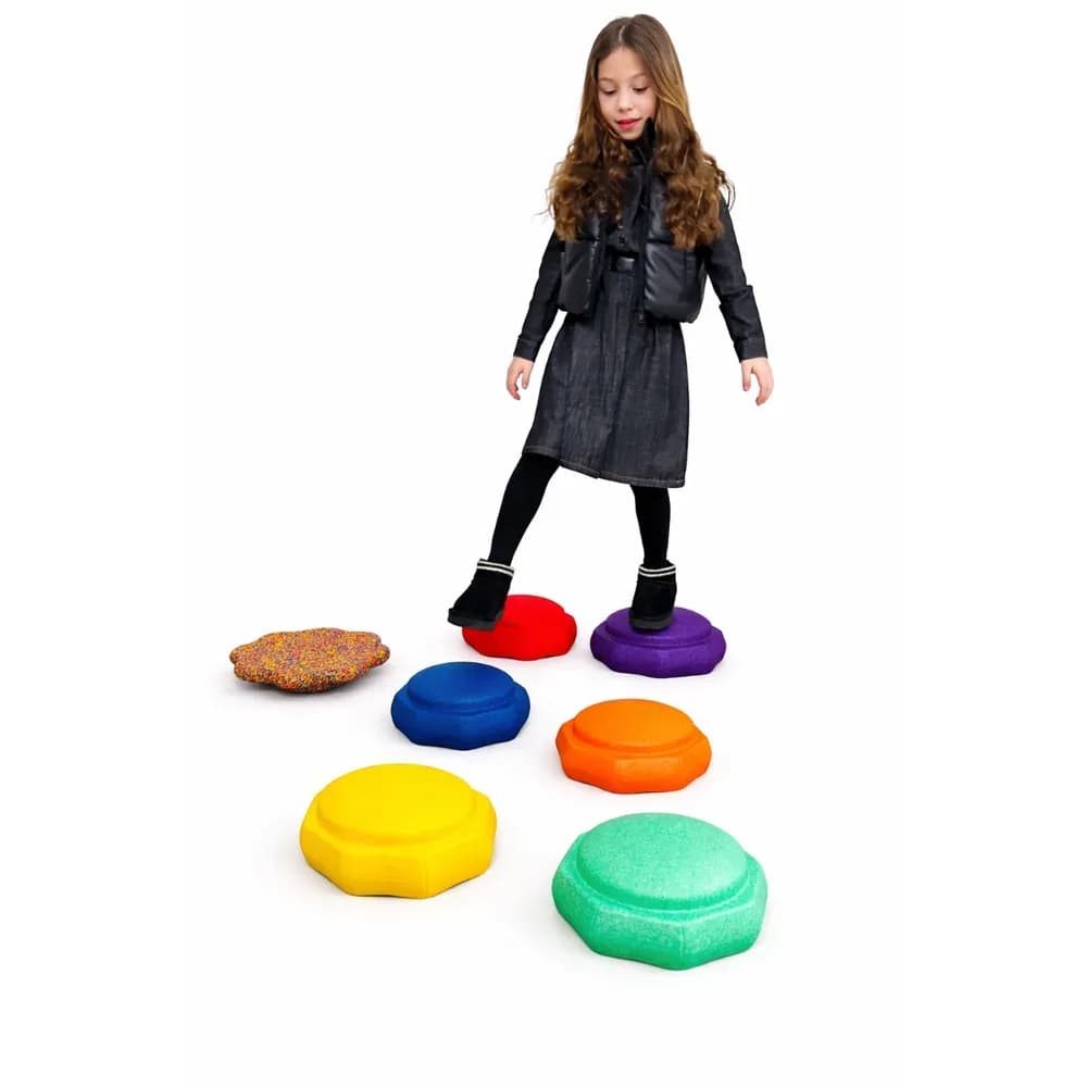 Set de pietre de echilibru octogonale, 7 piese