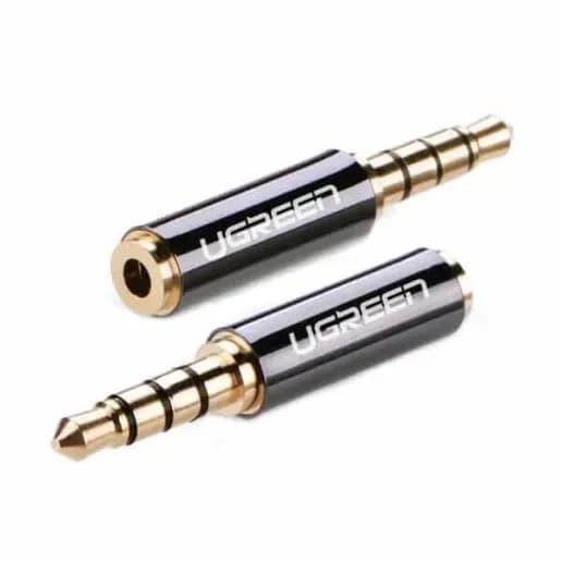 ADAPTOR audio Ugreen, 3.5 mm jack (T) la 2.5 mm (M), aurit "20502" - 6957303825028 — miniatură