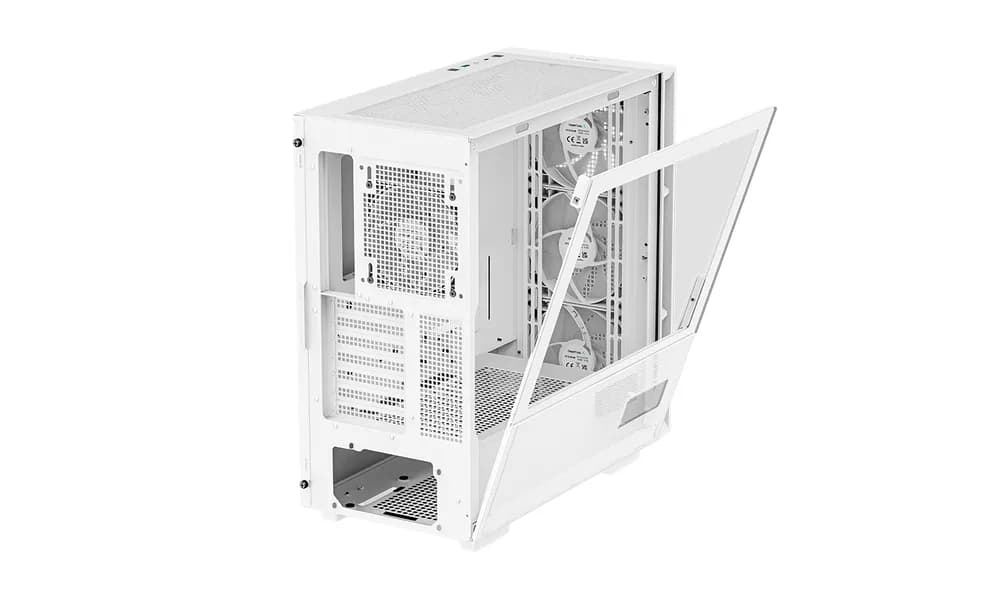 CARCASA DeepCool "CH560 DIGITAL WH", Middle Tower, ATX, fara sursa, sticla securizata,4 ventilatoare incluse,iluminare RGB, alb, USB 3.2 gen 1 x 1, USB Type-C x 1,Jack 3.5mm "R-CH560-WHAPE4D-G-1" — miniatură