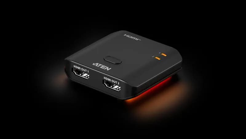 Splitter ATEN True 4K60Hz HDMI, 2 porturi alimentare USB-C, Rata maxima de transfer date: 18 Gbps (6 Gbps pe fiecare canal), Frecventa maxima pixel clock: 600 MHz, Conformitate: HDMI (3D, Deep Color, 4K)