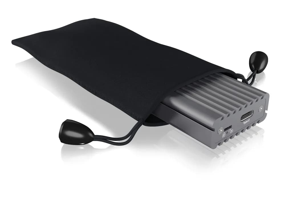 RACK extern Icy Box, pt. SSD, 1xM.2 SSD la USB 3.1 gen2-C,pana la 10Gbit/s, 22x30/ 42/ 60/ 80, aluminiu,radiator aluminiu+pad silicon,prot.scriere, negru, "IB-1817M-C31" — miniatură