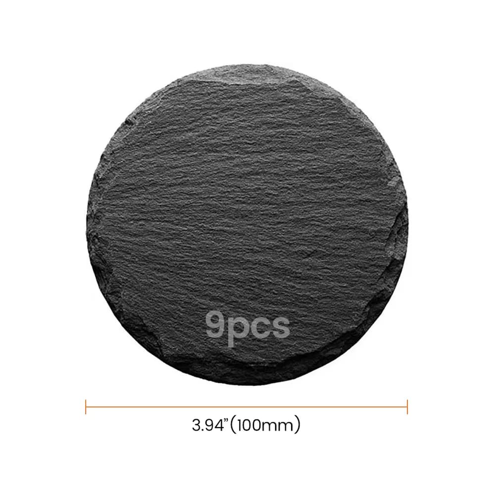 Material pentru gravare laser AlgoLaser Round Slate Coaster (9 buc)