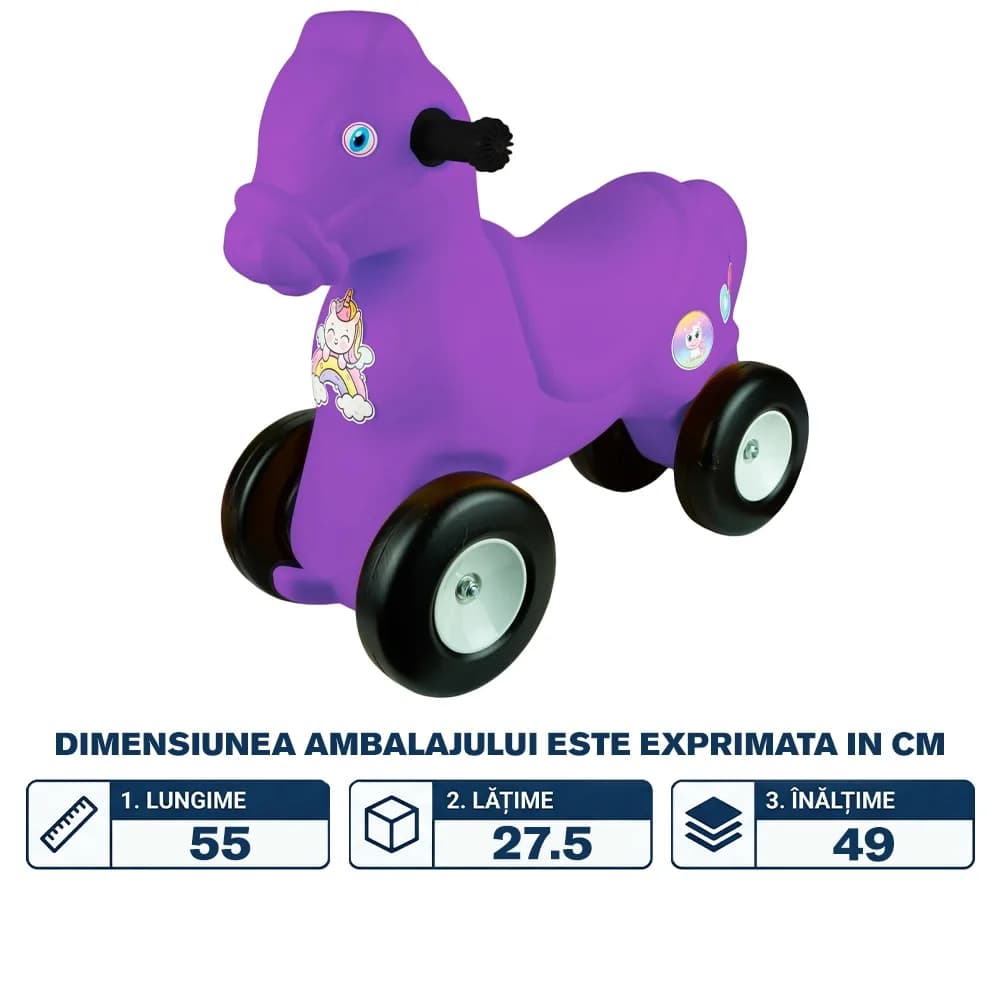 Calut cu roti, mov - ROBENTOYS — miniatură