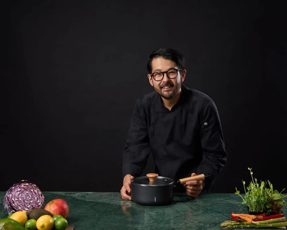 CASEROLA ALUMINIU + CAPAC 20X9.5 CM, 2.7L, RIKITO WATANABE, SAMURAI GOURMET, COOKING BY HEINNER — miniatură