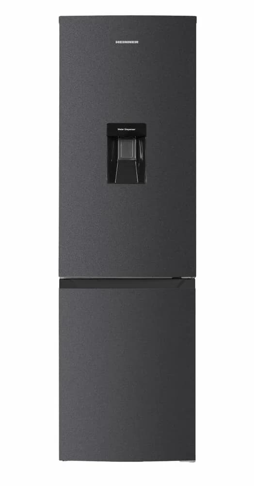 Combina frigorifica HEINNER HCNF-HM291INVDGWDE++, No Frost, 291 l, Clasa E, Dozator apa, Compresor inverter, Gri antracit texturat