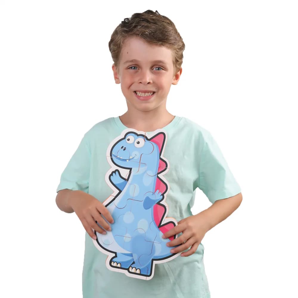 PUZZLE DIN SPUMA EVA, MAXI CU 10 PIESE, ALBASTRU, PUEDO — miniatură