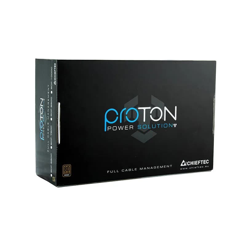 SURSA Chieftec PROTON 1000 W, modulara, certificare 80 Plus Bronze, ventilator 140 mm x 1, PCI-E 6+2 pin x 2, SATA x 6, "BDF-1000C" — miniatură