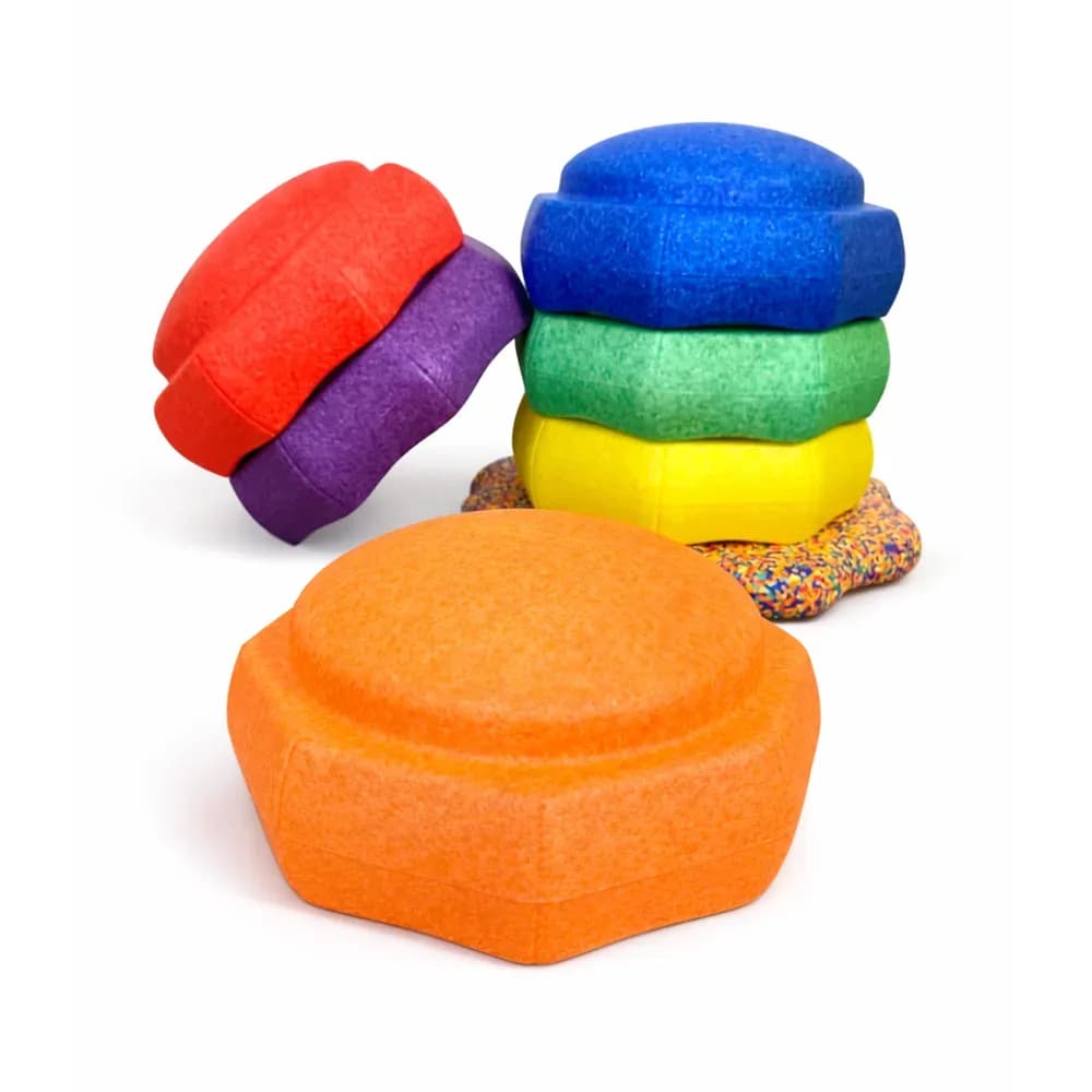 Set de pietre de echilibru octogonale, 7 piese — miniatură