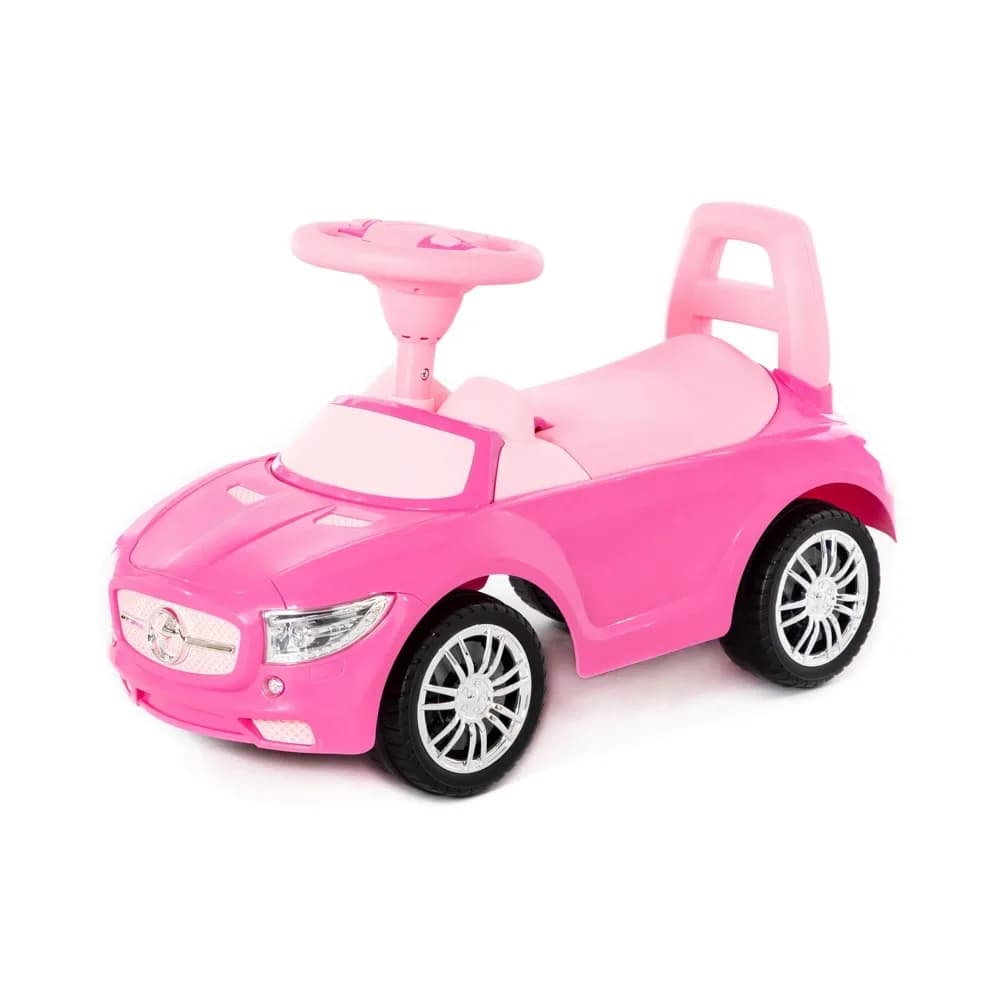 Masinuta - Supercar, roz, fara pedale, 66x28.5x30 cm, Polesie — miniatură