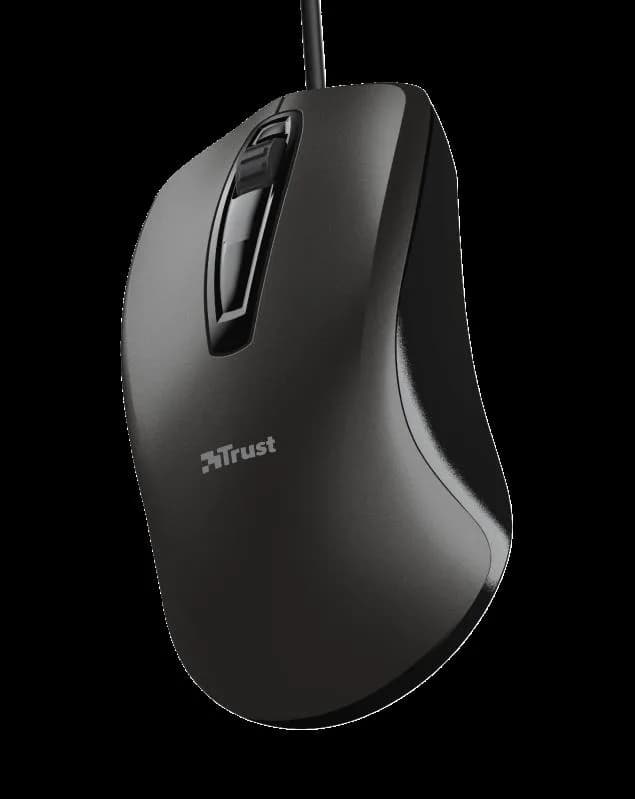 Mouse Trust Carve, 1200 dpi, Negru — miniatură