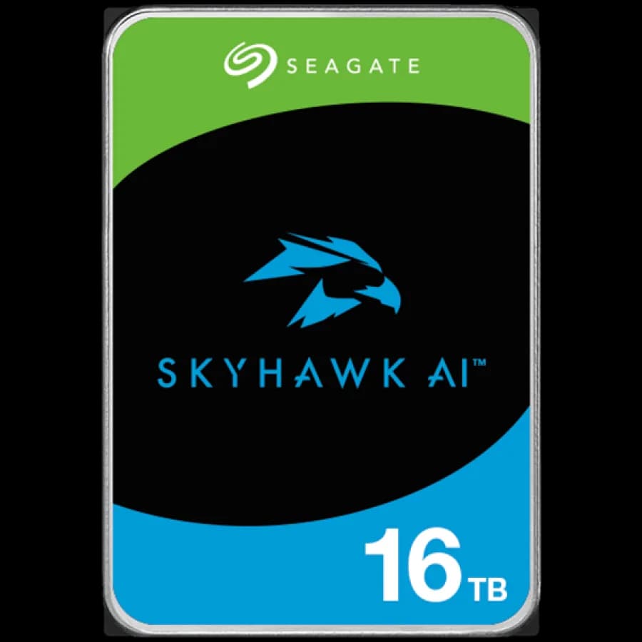 SEAGATE Surveillance Video Optimized AI Skyhawk 16TB HDD SATA 6Gb/s 512MB cache 3.5inch CMR Helium "ST16000VE004"