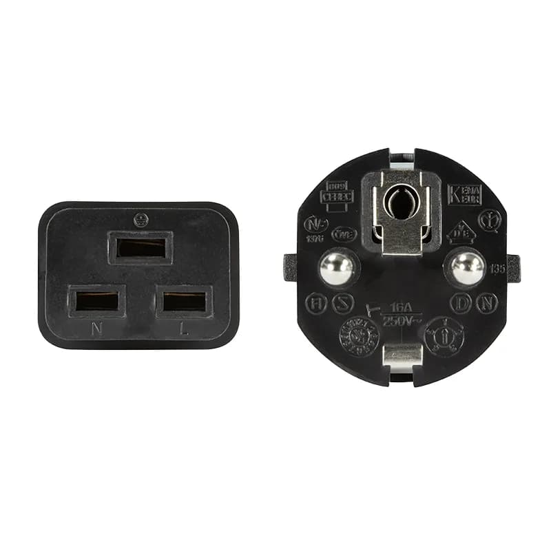 CABLU alimentare LOGILINK 3m, intrare Schuko, iesire C19, 16A, testat VDE, 3x1.5mm, black, "CP153" — miniatură
