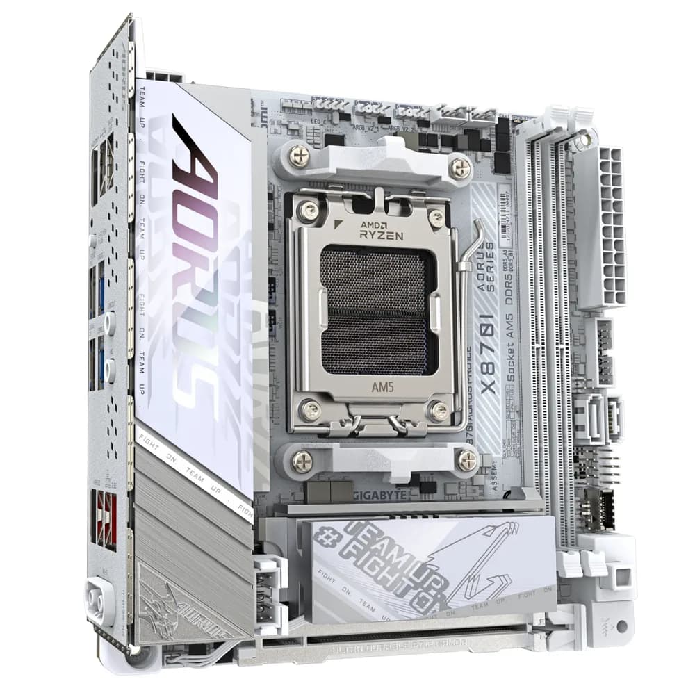Placa de baza Gigabyte X870I AORUS PRO ICE, Socket AM5, DDR5, Mini-ITX — miniatură
