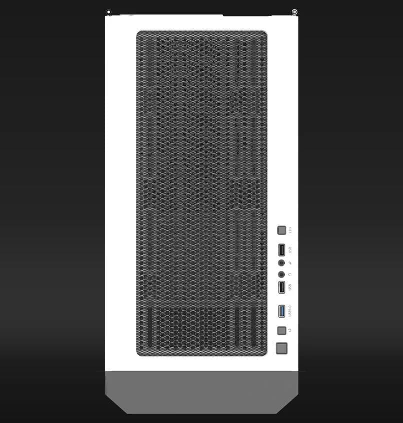Carcasa AQIRYS Aquilla, RGB, Mid Tower, White — miniatură