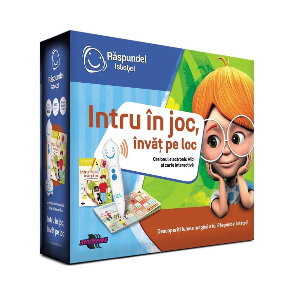 Pachet Raspundel Istetel, Creion si carte - Intru in joc, invat pe loc, ALBI - BLACKFIRE