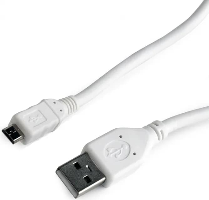 CABLU alimentare si date GEMBIRD, pt. smartphone, USB 2.0 (T) la Micro-USB 2.0 (T), 1m, alb, "CCP-mUSB2-AMBM-W-1M"