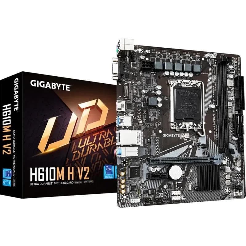 Placa de baza Gigabyte H610M H V2, Socket 1700, DDR5, Micro-ATX