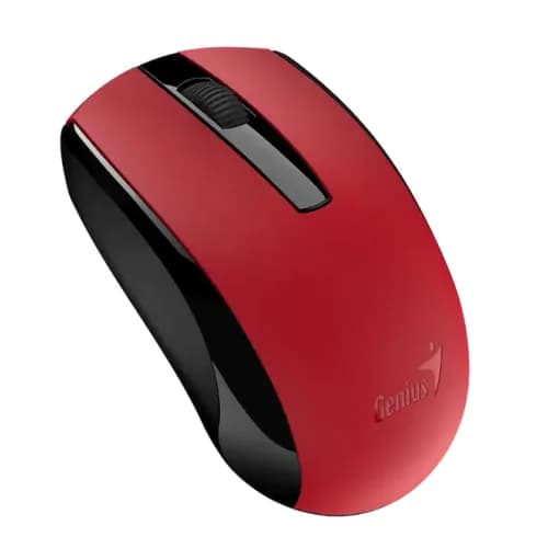 Mouse Genius "ECO-8100", PC sau NB, wireless 2.4GHz, optic, 1200 dpi, butoane/scroll 3/1, acumulator, rosu, "31030046402" 4710268 262763 — miniatură