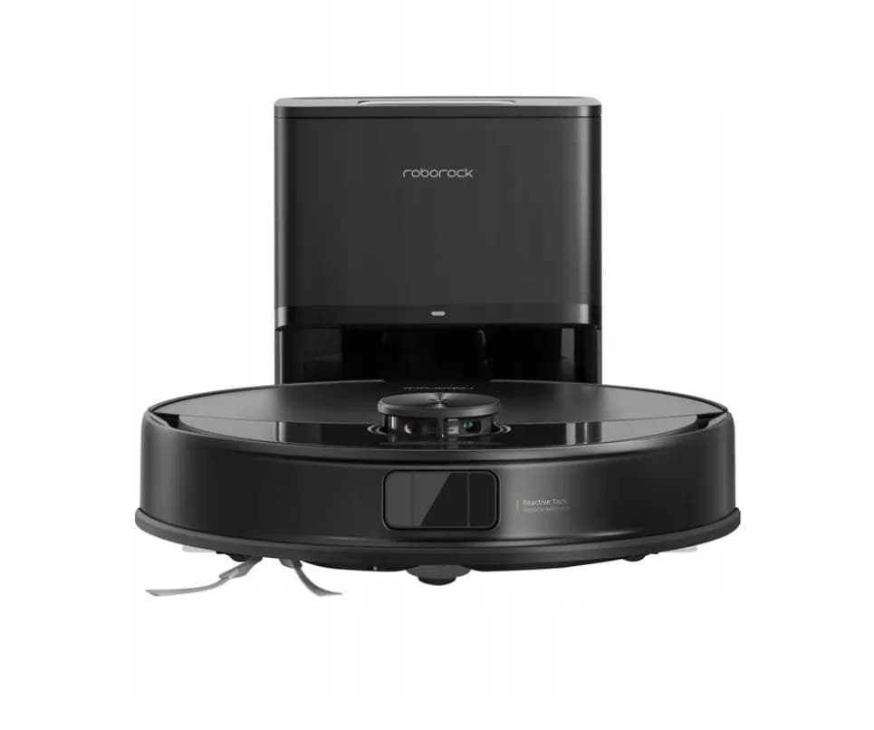 Robot de aspirare Roborock Q10 PF+, aspirator si mop cu statie de golire automata, 10.000 Pa, baterie 5.200 mAh, autonomie 180 min, navigatie AI, recipient praf 2.7L, Liftable Mop, Suport Alexa si Google Home, negru — miniatură