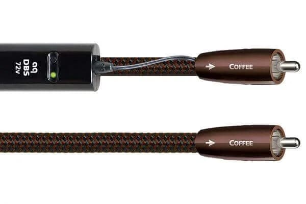 Cablu Digital Coaxial RCA - RCA AudioQuest Coffee, 1.0m, DBS Black inclus, 10% Silver