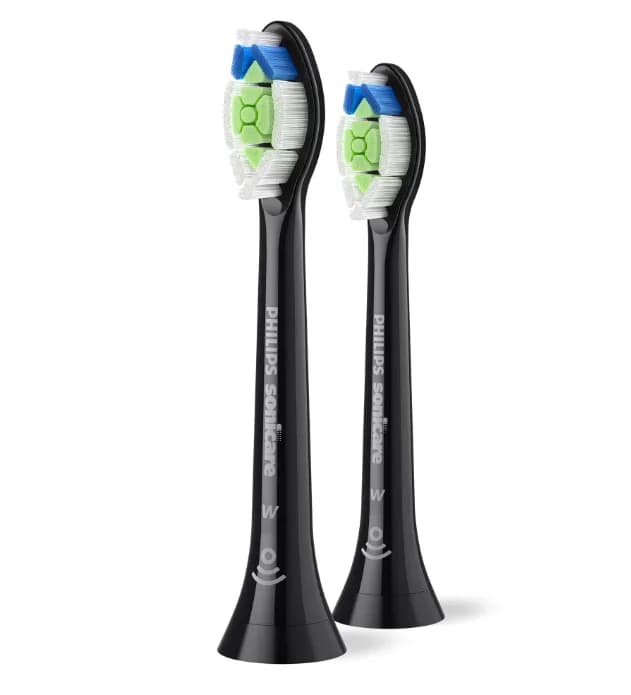 Rezerve PHILIPS Sonicare Optimal White HX6062/88, Pachet de 2 capete de periere, Standard, Click-on, Sincronizarea modurilor BrushSync, Negru, L x A x I (mm) 60x25.7x230.5 — miniatură