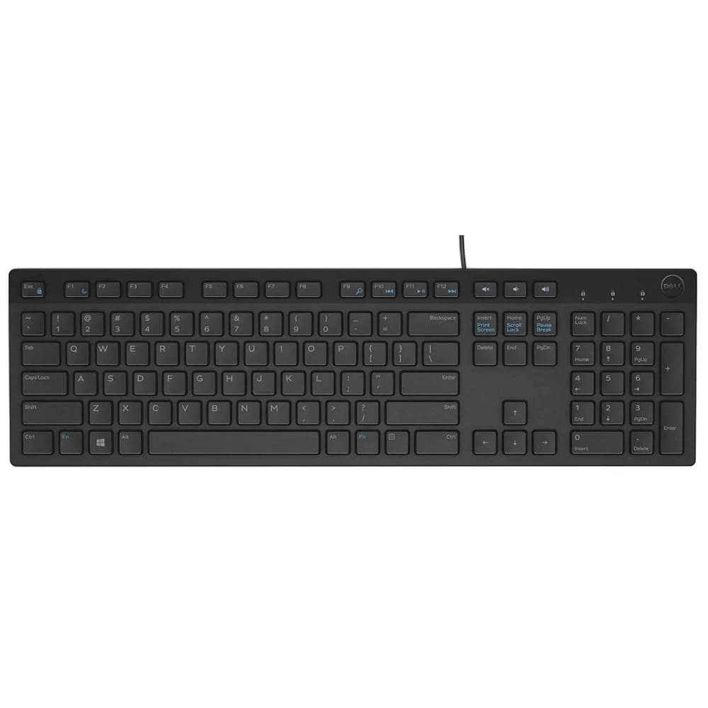 TASTATURI DELL, "KB216", cu fir, 104 taste format standard (104-108 taste), USB, negru, "580-ADHY"