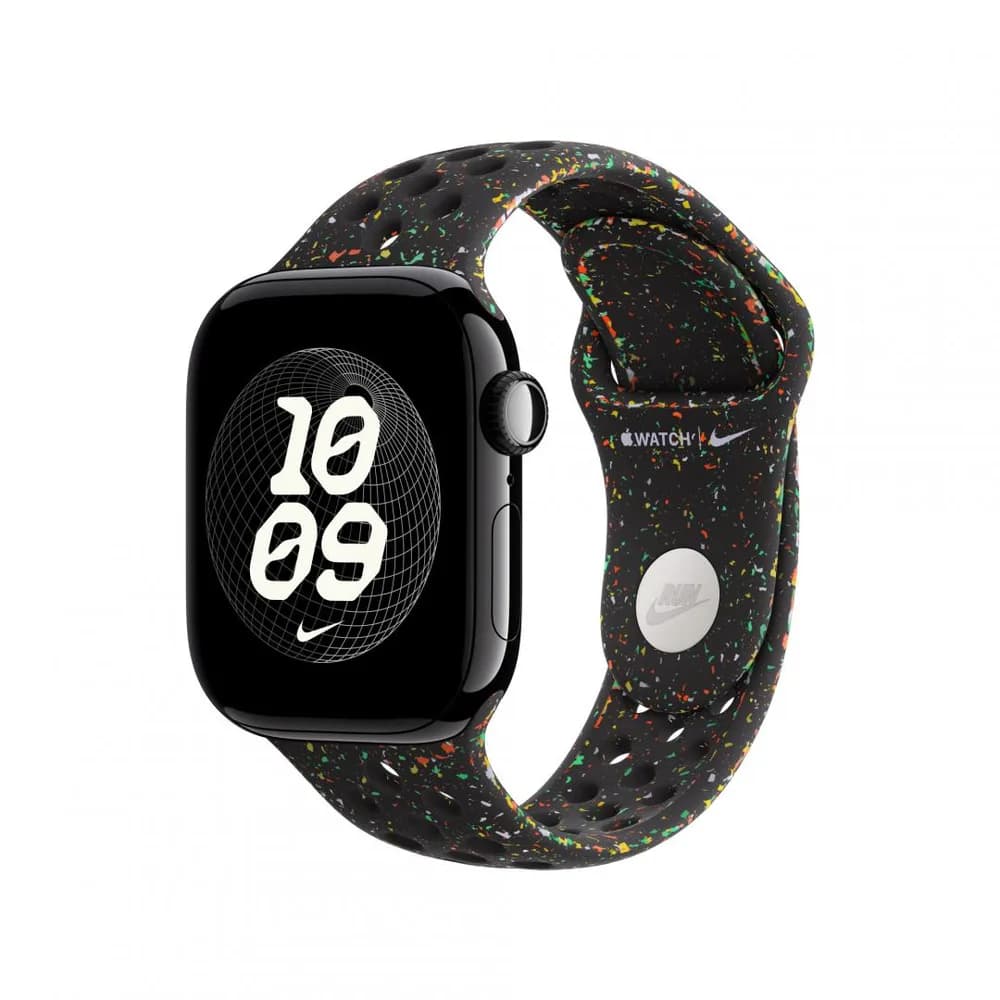 Curea pentru Apple Watch 42mm Midnight Black Nike Sport Band - S/M — miniatură
