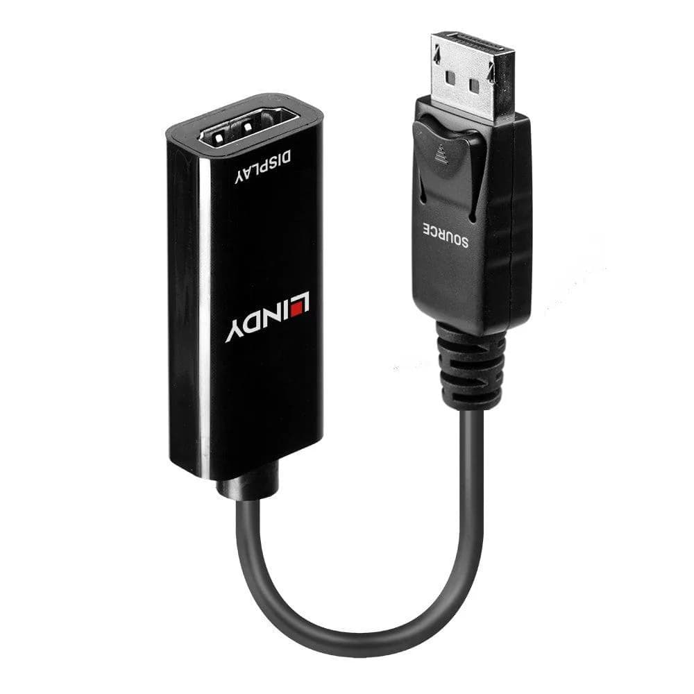 Adaptor Lindy LY-41718, DisplayPort 1.2 to HDMI 1.4, negru — miniatură